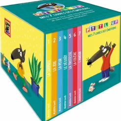 Bibliothèque P'tit Loup Mes 7 livres des émotions|Auzou Editions Hot