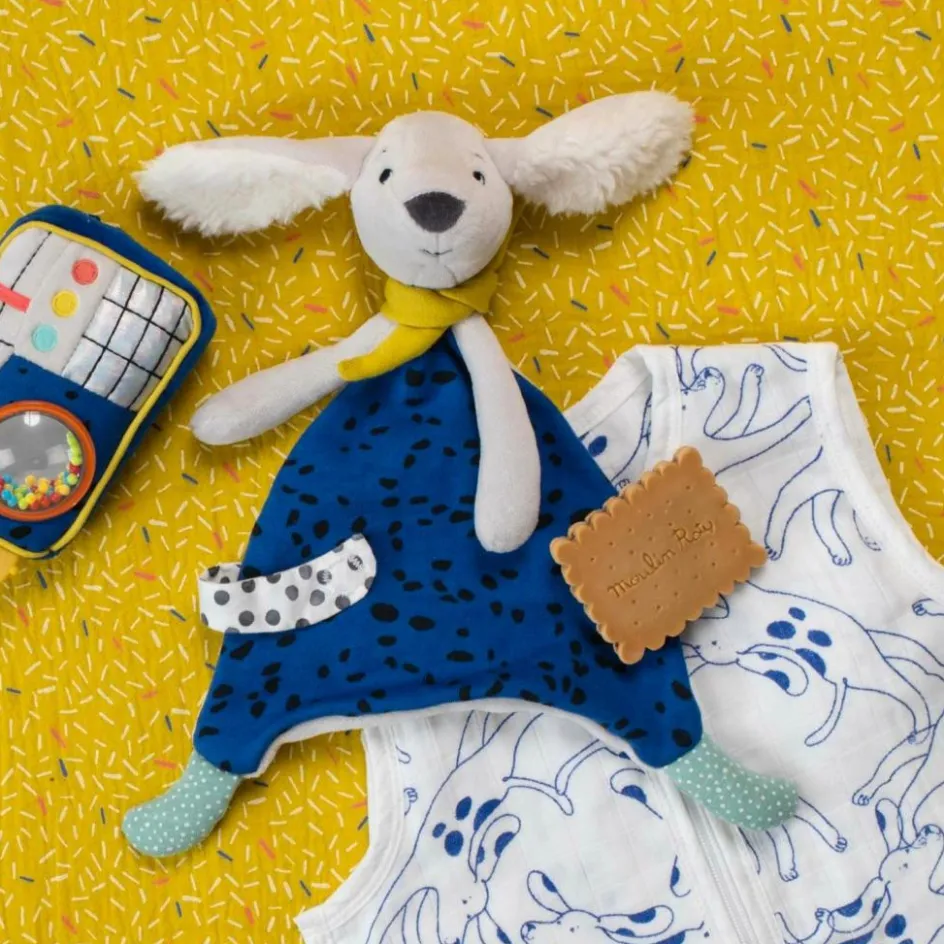 Biscuit de dentition caoutchouc Puce et Pilou|Moulin Roty Outlet