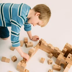 Online Sarbakane Blocs de construction en bois FSC Brick A Block Builder (59 pièces)