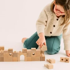 Blocs de construction en bois FSC Brick A Block Starter (24 pièces)|Sarbakane Hot