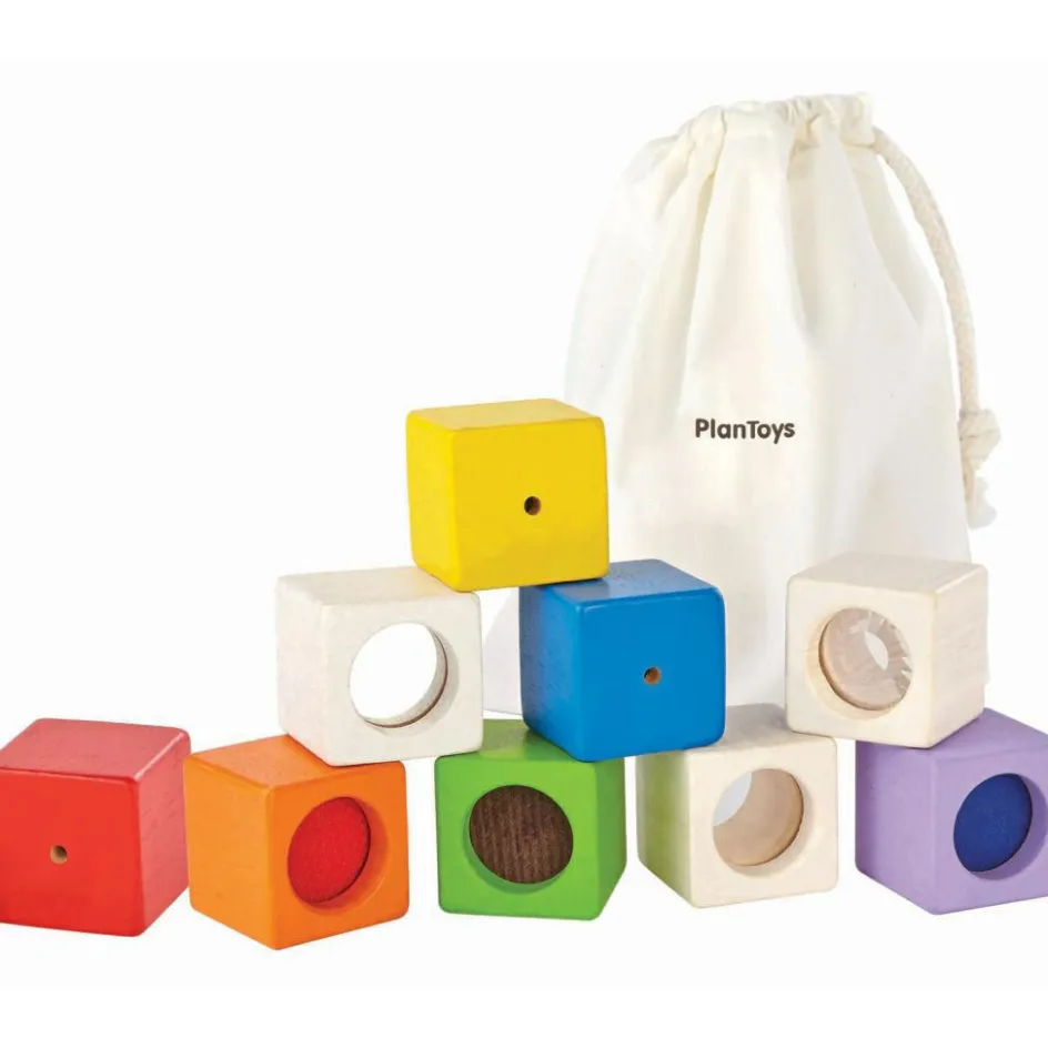 Blocs sensoriels (9 cubes)|Plan Toys Clearance
