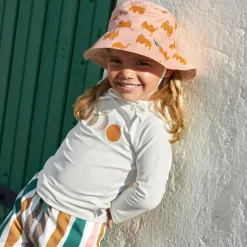 Bob réversible anti-UV Camel pink (19-36 mois)|Lässig