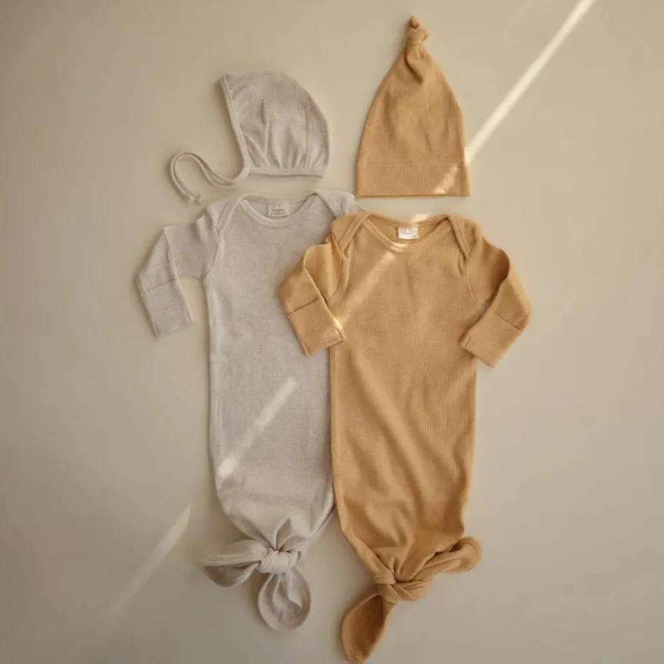 Body combinaison à nouer Mustard|Mushie Outlet