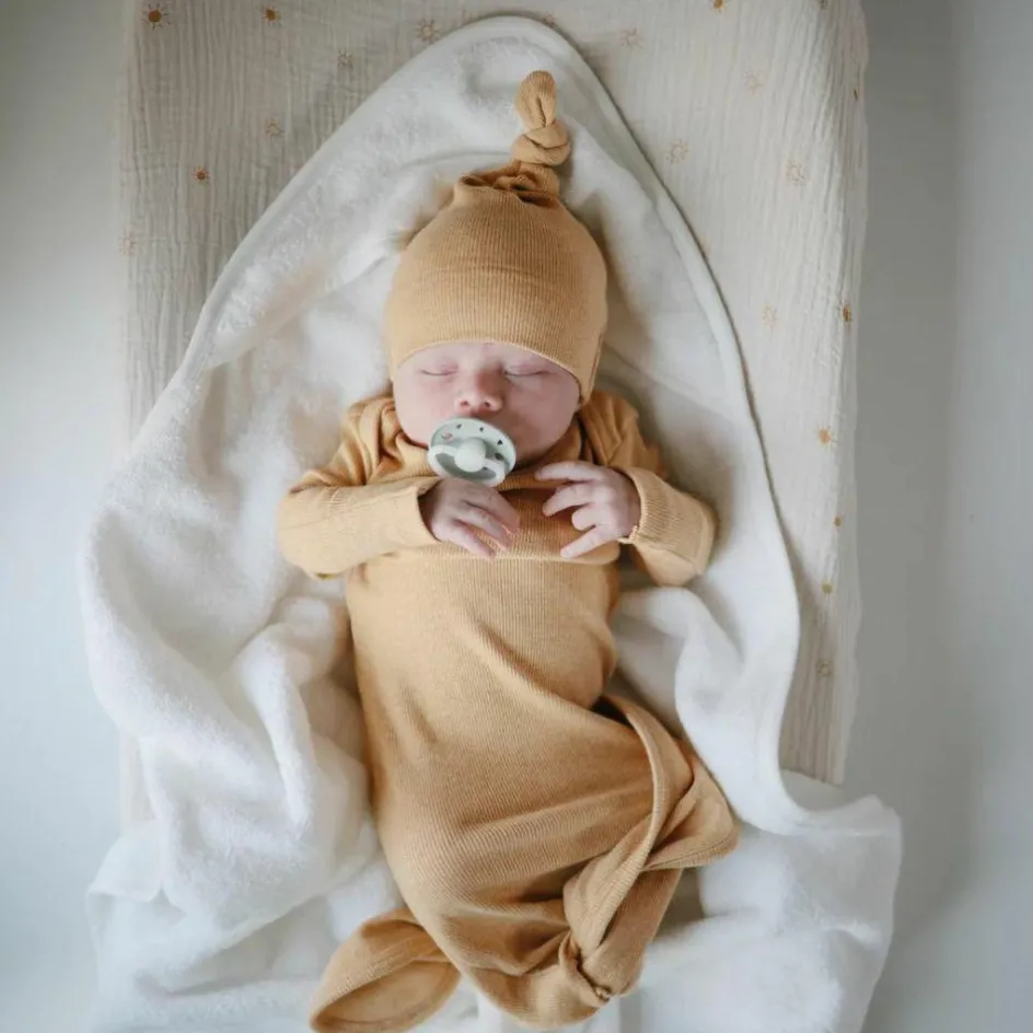 Body combinaison à nouer Mustard|Mushie Outlet