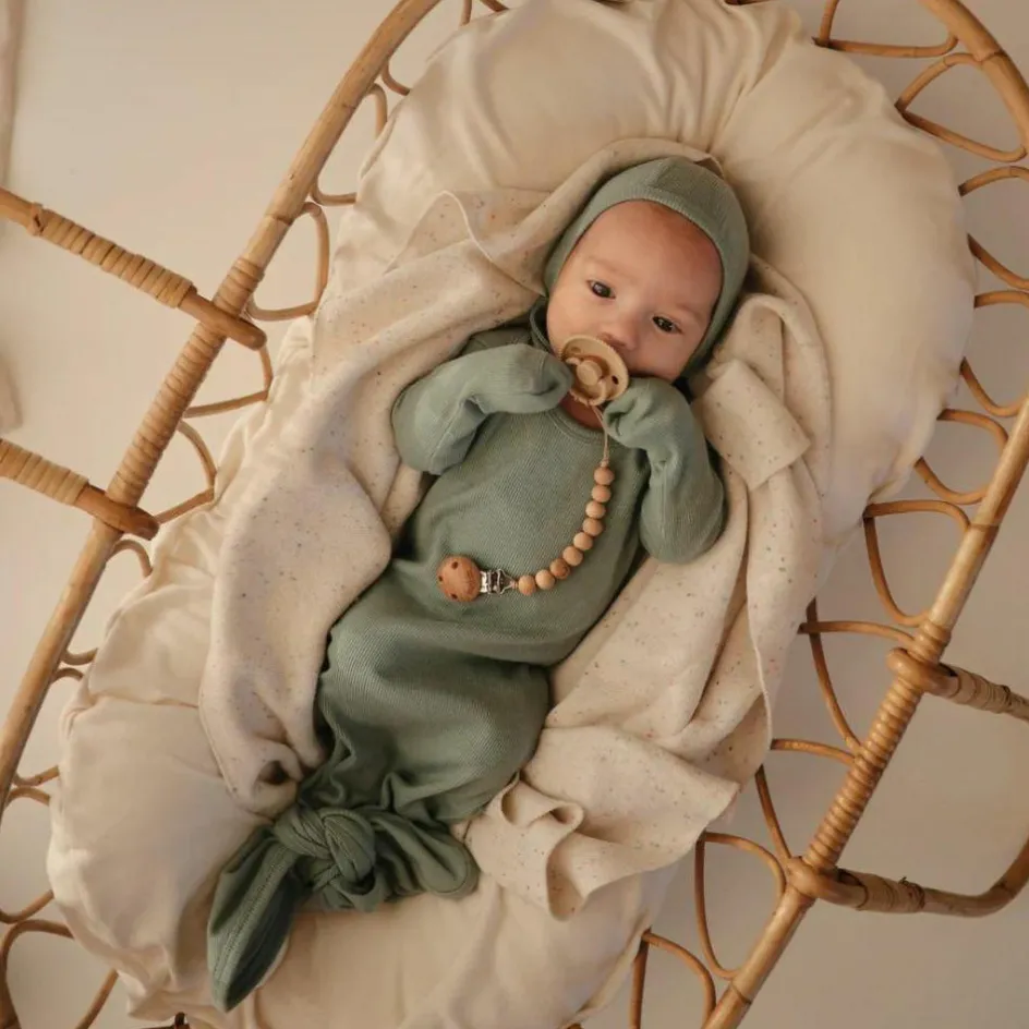 Body combinaison à nouer Roman Green|Mushie Online