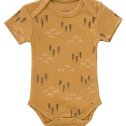 Hot Fresk Body manches courtes en coton bio Woods spruce yellow (6-12 mois : 67 à 74 cm)