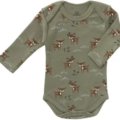 Online Fresk Body manches longues en coton bio Deer Olive (0-3 mois : 50 à 60 cm)
