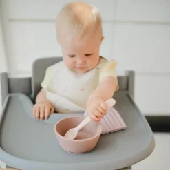 Bol à ventouse en silicone Blush|Mushie