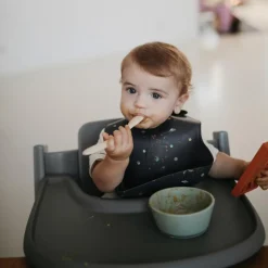 Bol à ventouse en silicone Cambridge Blue|Mushie Sale