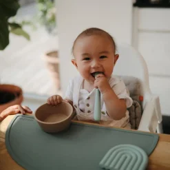 Best Mushie Bol à ventouse en silicone Natural