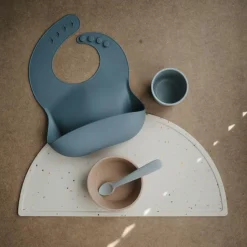 Best Mushie Bol à ventouse en silicone Natural