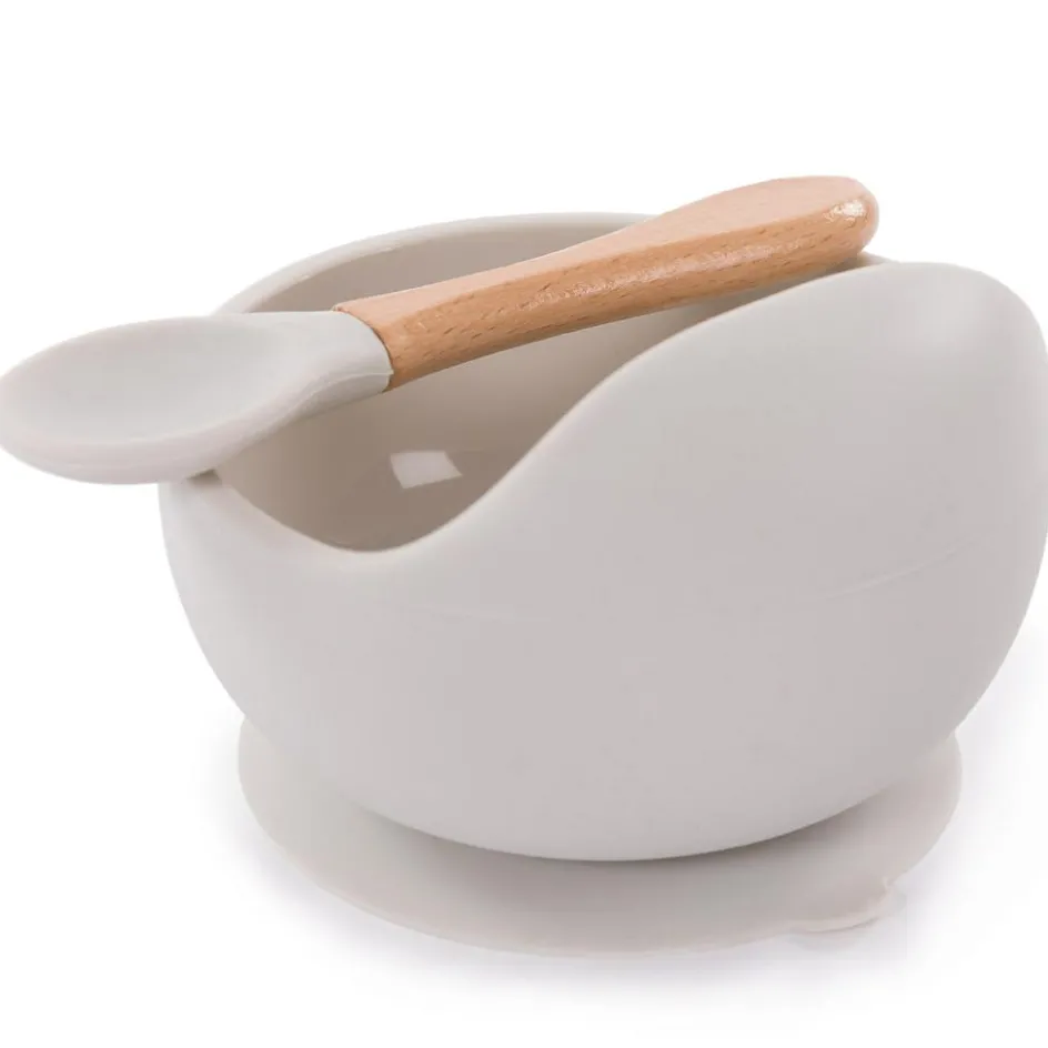 Discount Bo Jungle Bol ventouse et cuillère gris