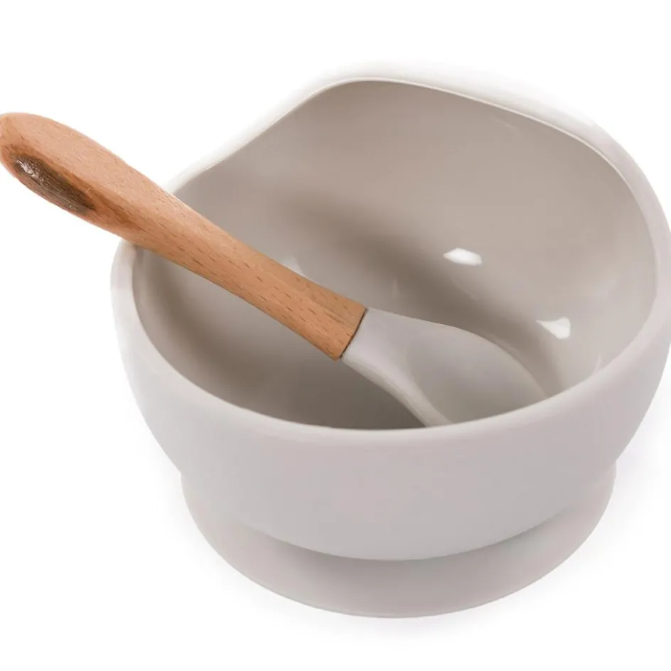 Discount Bo Jungle Bol ventouse et cuillère gris