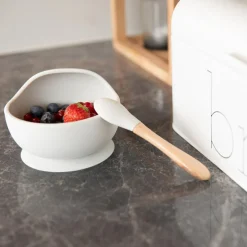 Discount Bo Jungle Bol ventouse et cuillère gris