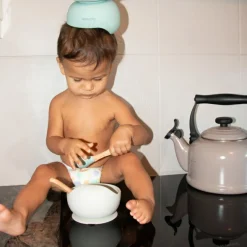 Discount Bo Jungle Bol ventouse et cuillère gris