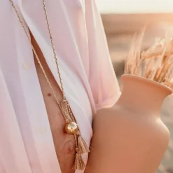 Bola de grossesse Astre cordon moka (or jaune 18 carats)|Pleine Lune Sale