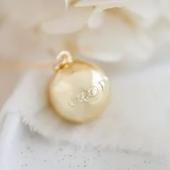 Online Pleine Lune Bola de grossesse Astre chaîne (or jaune 18 carats)