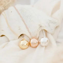 Online Pleine Lune Bola de grossesse Astre chaîne (or jaune 18 carats)