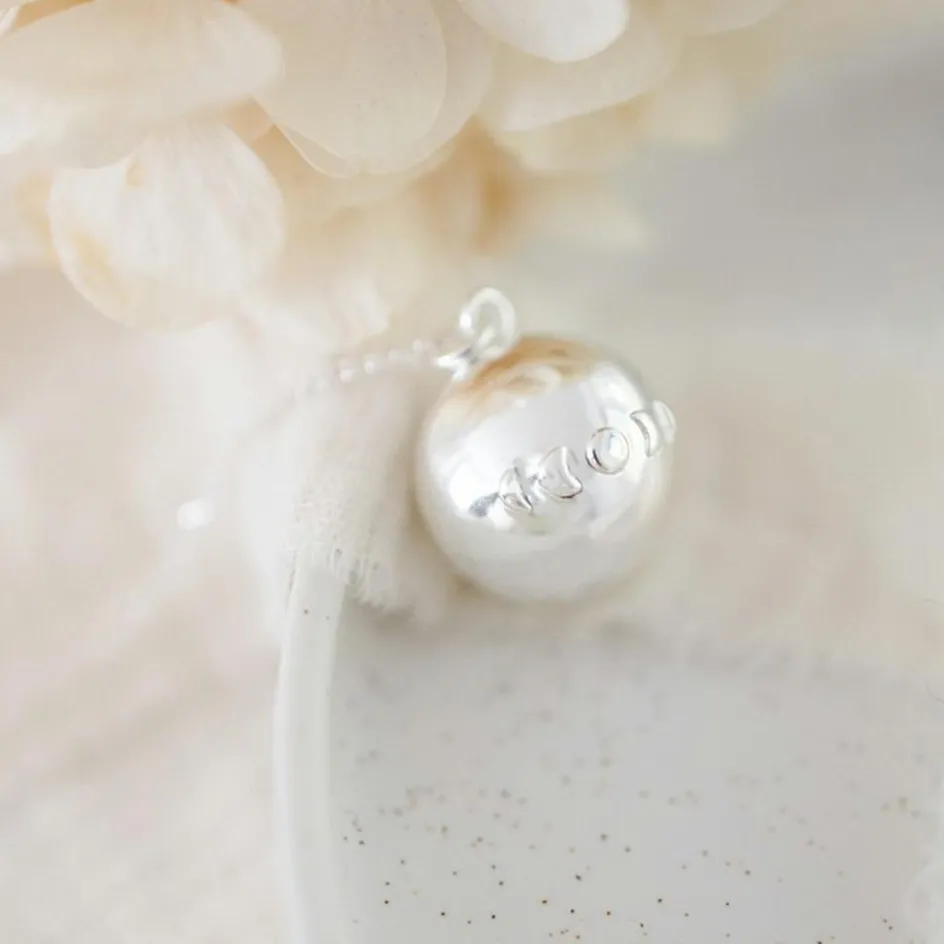 Discount Pleine Lune Bola de grossesse Astre chaîne (plaqué argent 925)