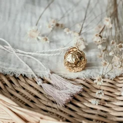 Outlet Pleine Lune Bola de grossesse Canopée cordon personnalisable (or jaune 18 carats)