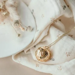 Clearance Pleine Lune Bola de grossesse Canopée chaîne (or jaune 18 carats)