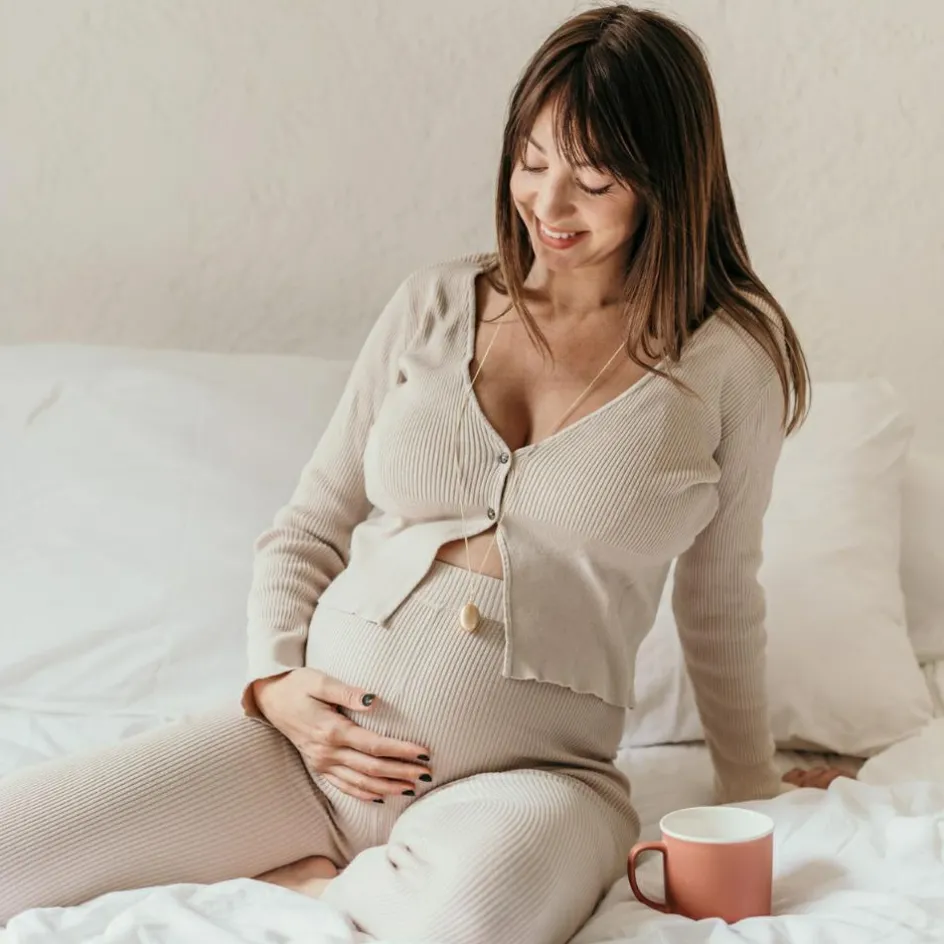 Best Pleine Lune Bola de grossesse Cocon chaîne (or jaune 18 carats)