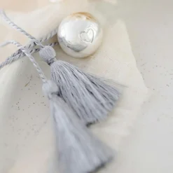 Bola de grossesse Cœur à cœur cordon nuage (plaqué argent 925)|Pleine Lune Best