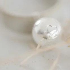 Bola de grossesse Cœur à cœur cordon nuage (plaqué argent 925)|Pleine Lune Best