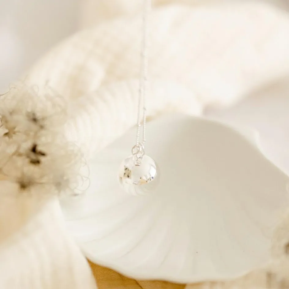 Sale Pleine Lune Bola de grossesse Equilibre chaîne personnalisable (plaqué argent 925)