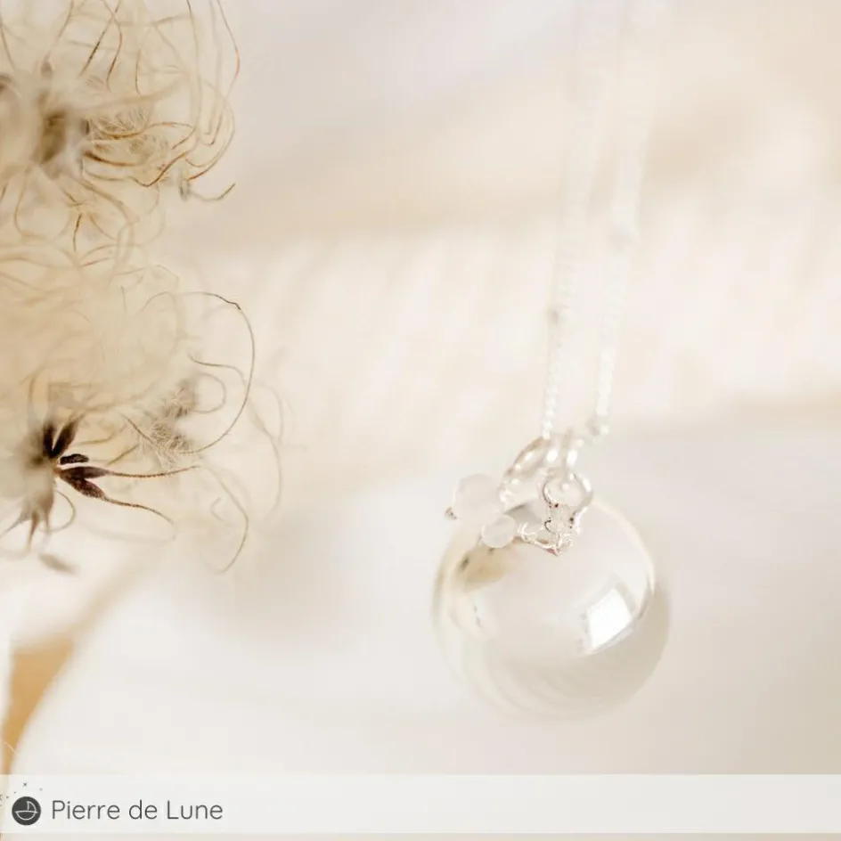 Sale Pleine Lune Bola de grossesse Equilibre chaîne personnalisable (plaqué argent 925)