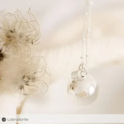 Sale Pleine Lune Bola de grossesse Equilibre chaîne personnalisable (plaqué argent 925)