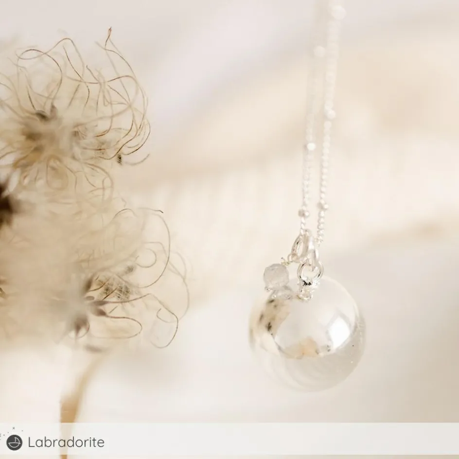 Sale Pleine Lune Bola de grossesse Equilibre chaîne personnalisable (plaqué argent 925)