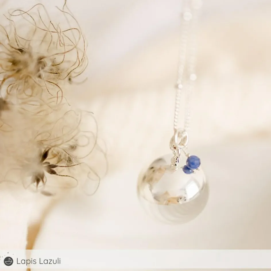 Sale Pleine Lune Bola de grossesse Equilibre chaîne personnalisable (plaqué argent 925)