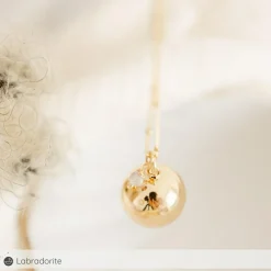 Bola de grossesse Equilibre chaîne personnalisable (or jaune 18 carats)|Pleine Lune Sale
