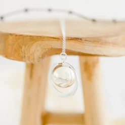 Sale Pleine Lune Bola de grossesse Gaïa chaîne (plaqué argent 925)