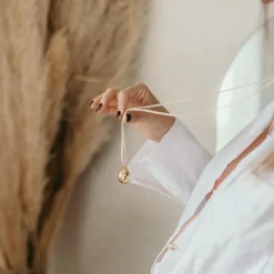 Discount Pleine Lune Bola de grossesse Goutte cordon personnalisable (or jaune 18 carats)