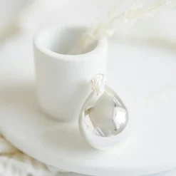 Outlet Pleine Lune Bola de grossesse Goutte chaîne (plaqué argent 925)