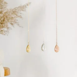 Outlet Pleine Lune Bola de grossesse Goutte chaîne (plaqué argent 925)