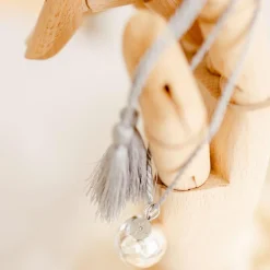 Bola de grossesse Gri-Gri Etoile du nord cordon nuage (plaqué argent)|Pleine Lune