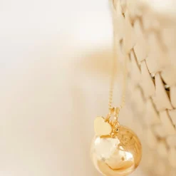 Bola de grossesse Gri-Gri Cœur chaîne (or jaune 18 carats)|Pleine Lune Discount