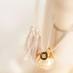 Discount Pleine Lune Bola de grossesse Gri-Gri Etoile du nord cordon biscuit (or jaune)