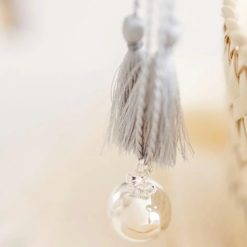 Bola de grossesse Gri-Gri Ginkgo cordon nuage (plaqué argent 925)|Pleine Lune