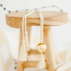 Best Pleine Lune Bola de grossesse Mala cordon personnalisable (or jaune 18 carats)