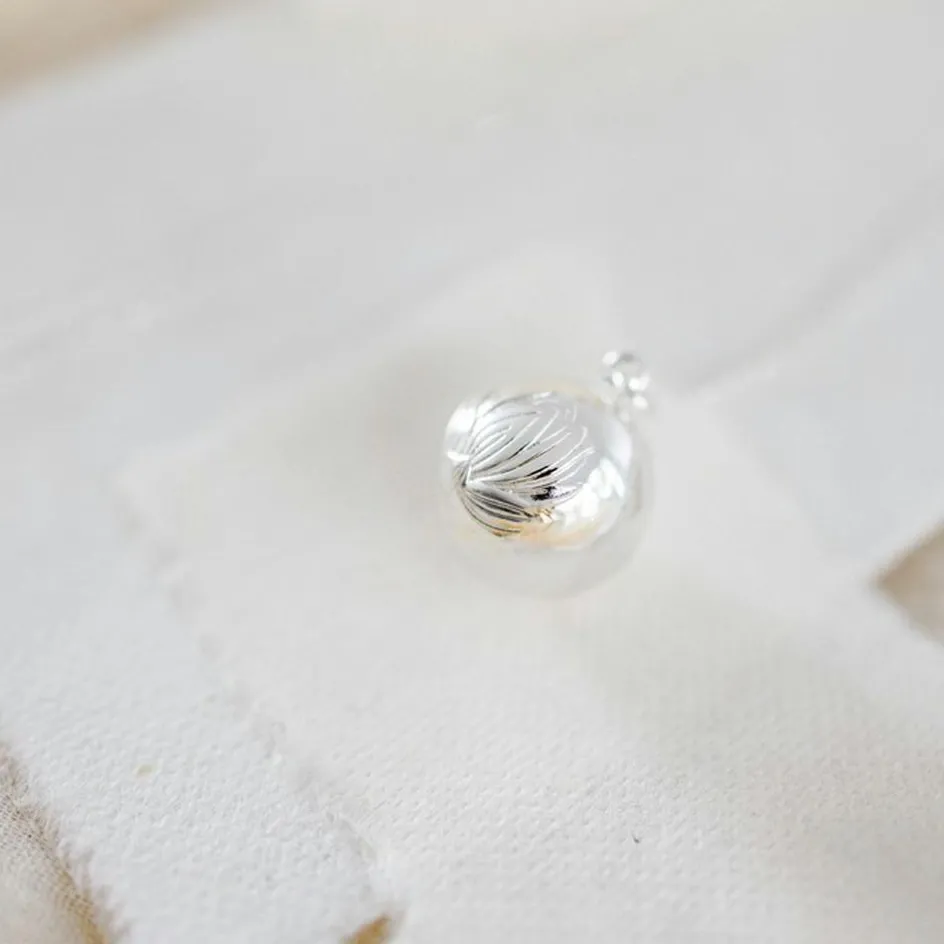 Outlet Pleine Lune Bola de grossesse Nymphéa chaîne (plaqué argent 925)