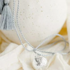 Pleine Lune Bola de grossesse Nymphéa cordon personnalisable (plaqué argent 925)