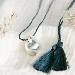 Online Pleine Lune Bola de grossesse Perle cordon personnalisable (plaqué argent 925)