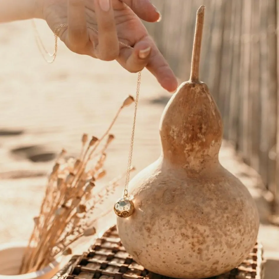 Sale Pleine Lune Bola de grossesse chaîne (or jaune 18 carats)