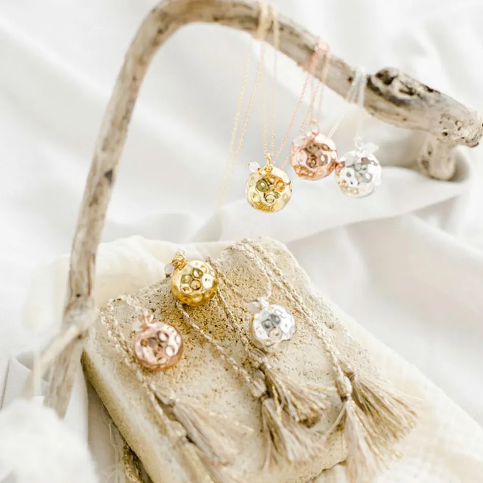 Sale Pleine Lune Bola de grossesse chaîne (or jaune 18 carats)