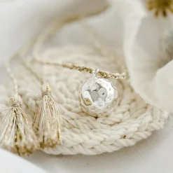 Bola de grossesse cordon moka (plaqué argent 925)|Pleine Lune