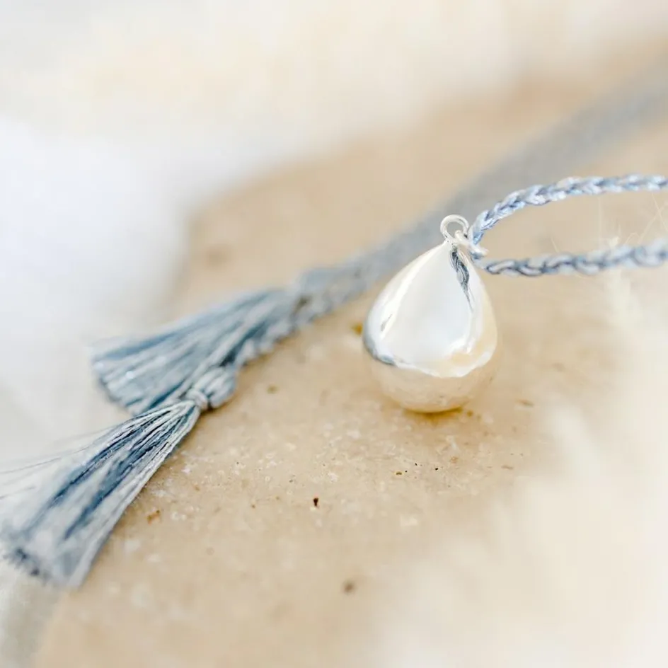 Hot Pleine Lune Bola de grossesse Prune Goutte nuage (plaqué argent 925)